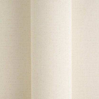 Mustertapete Leinen-Optik Creme-Weiß - 10,05 m x 0,53 m