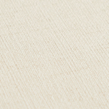 Mustertapete Leinen-Optik Creme-Weiß - 10,05 m x 0,53 m