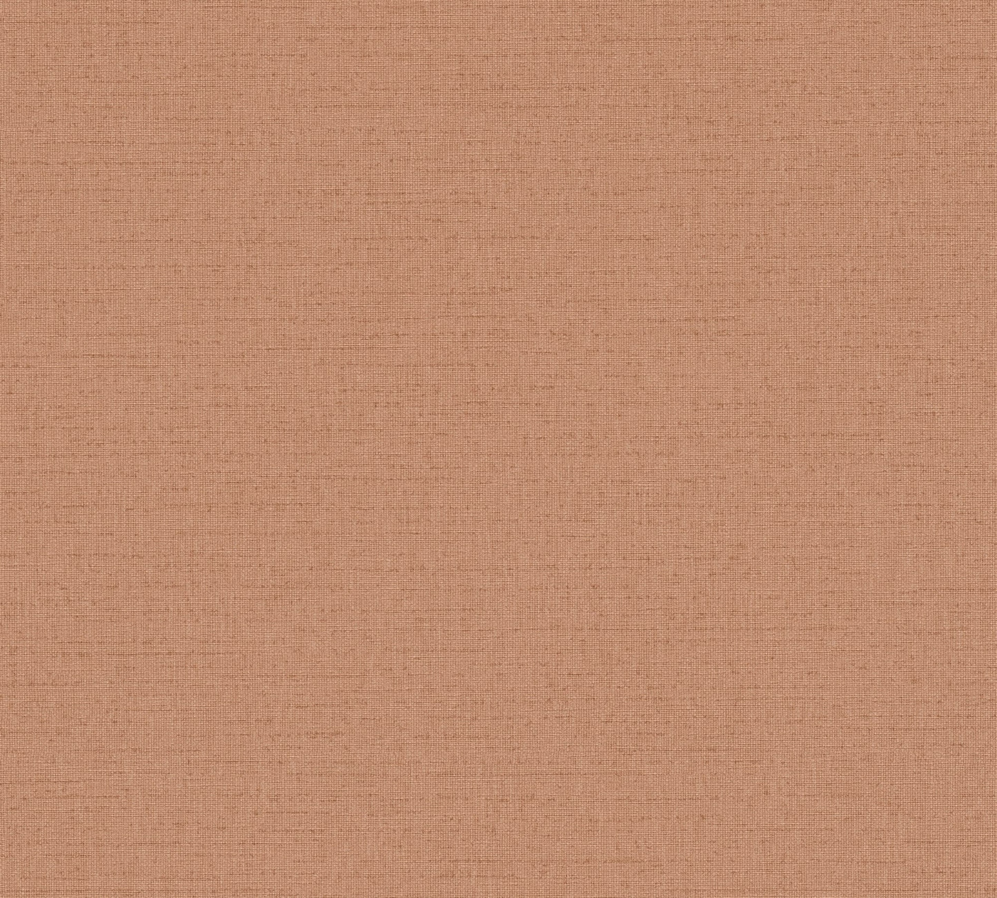 Mustertapete Leinen-Optik Terrakotta-Braun - 10,05 m x 0,53 m