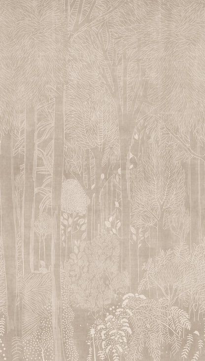 Fototapete Linien Beige - 3,71 m x  2,80 m