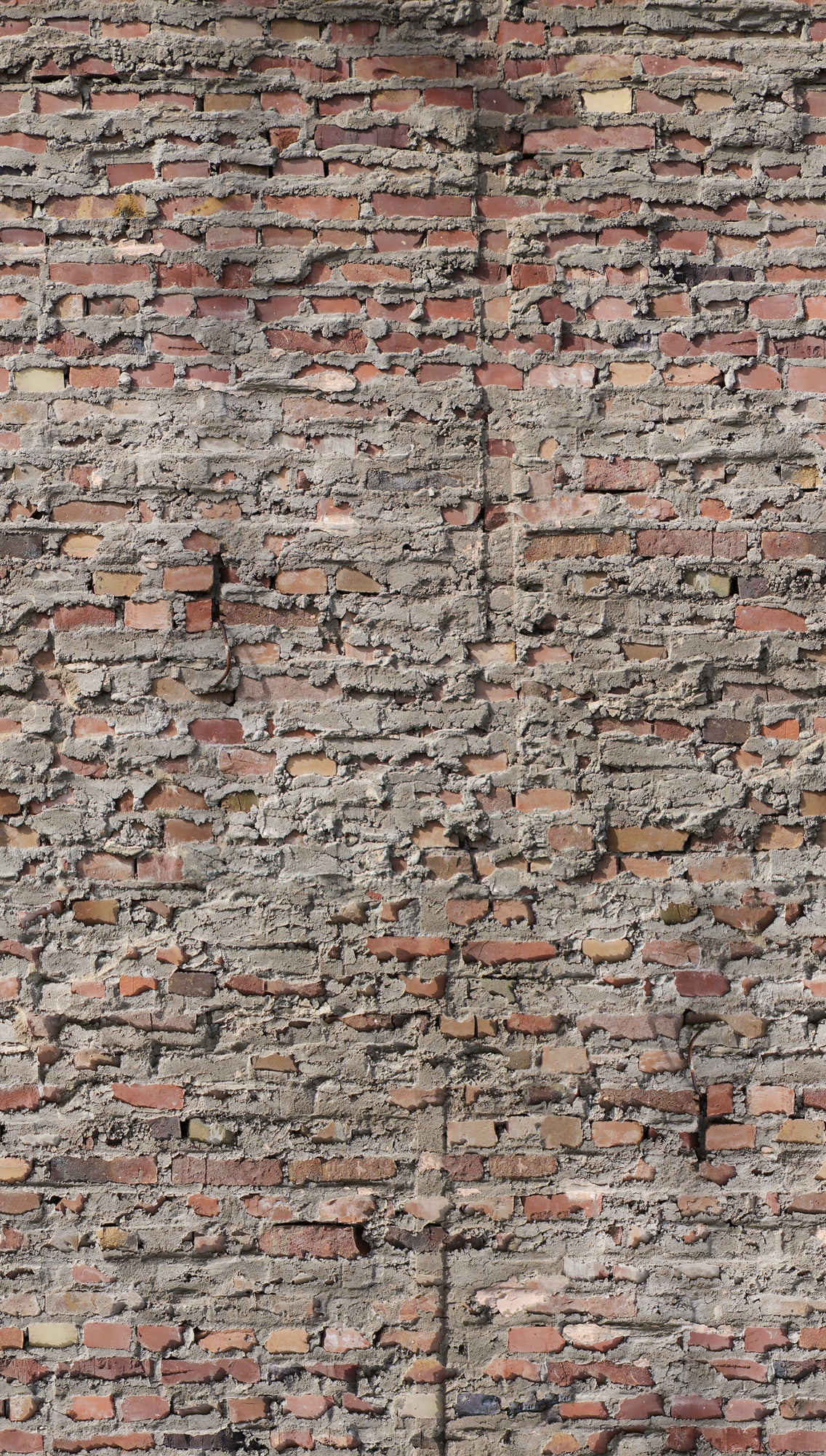 Fototapete Backstein Rot Grau - 1,59 m x 2,80 m