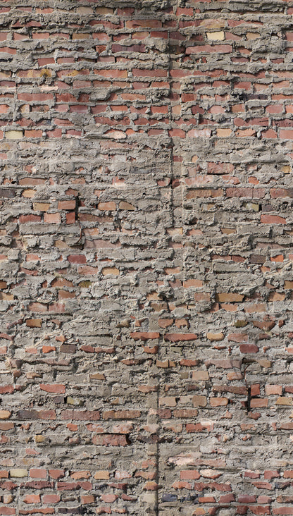 Fototapete Backstein Rot Grau - 1,59 m x 2,80 m