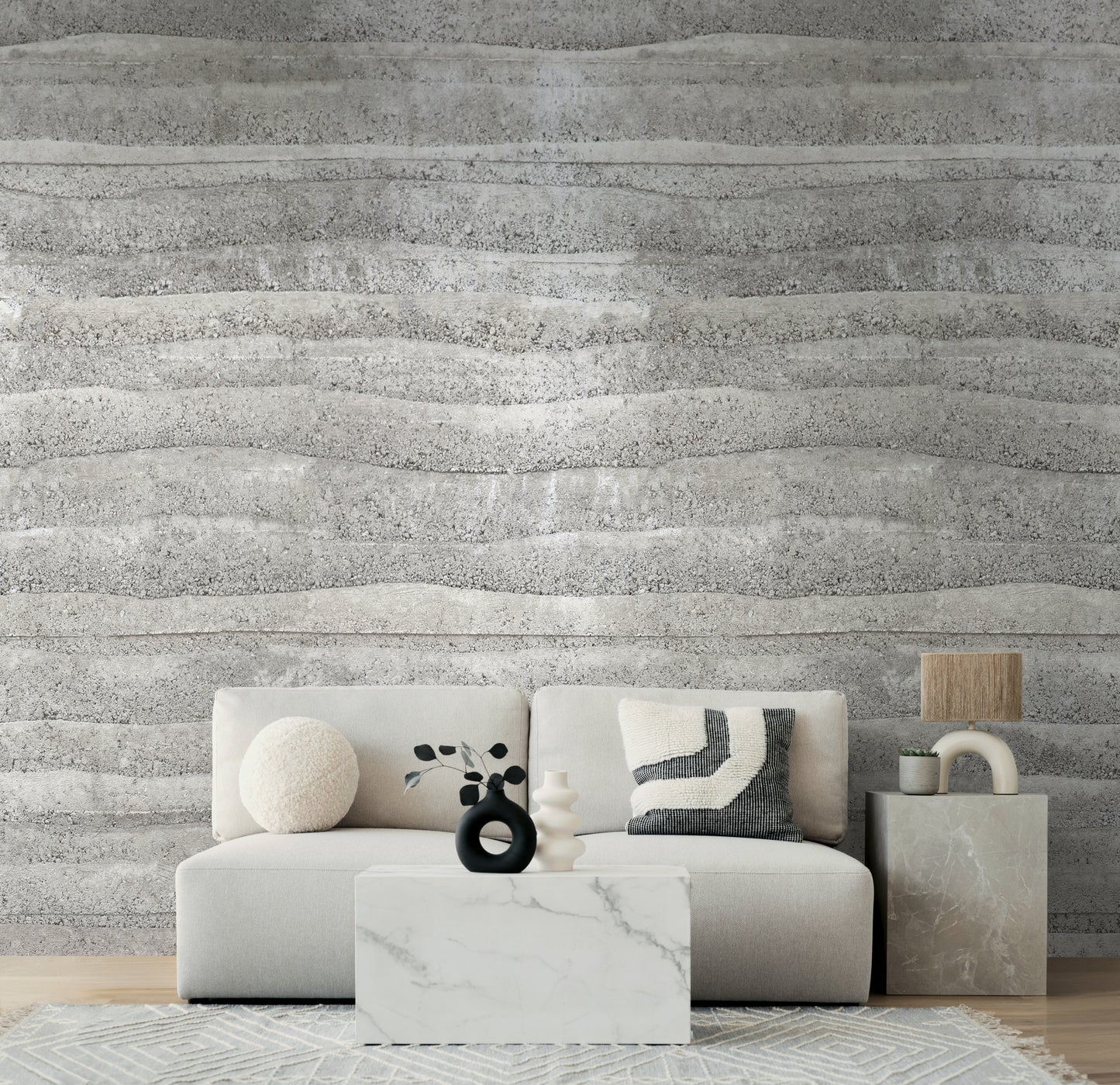 Fototapete Graue Betonwand - 1,59 m x 2,80 m
