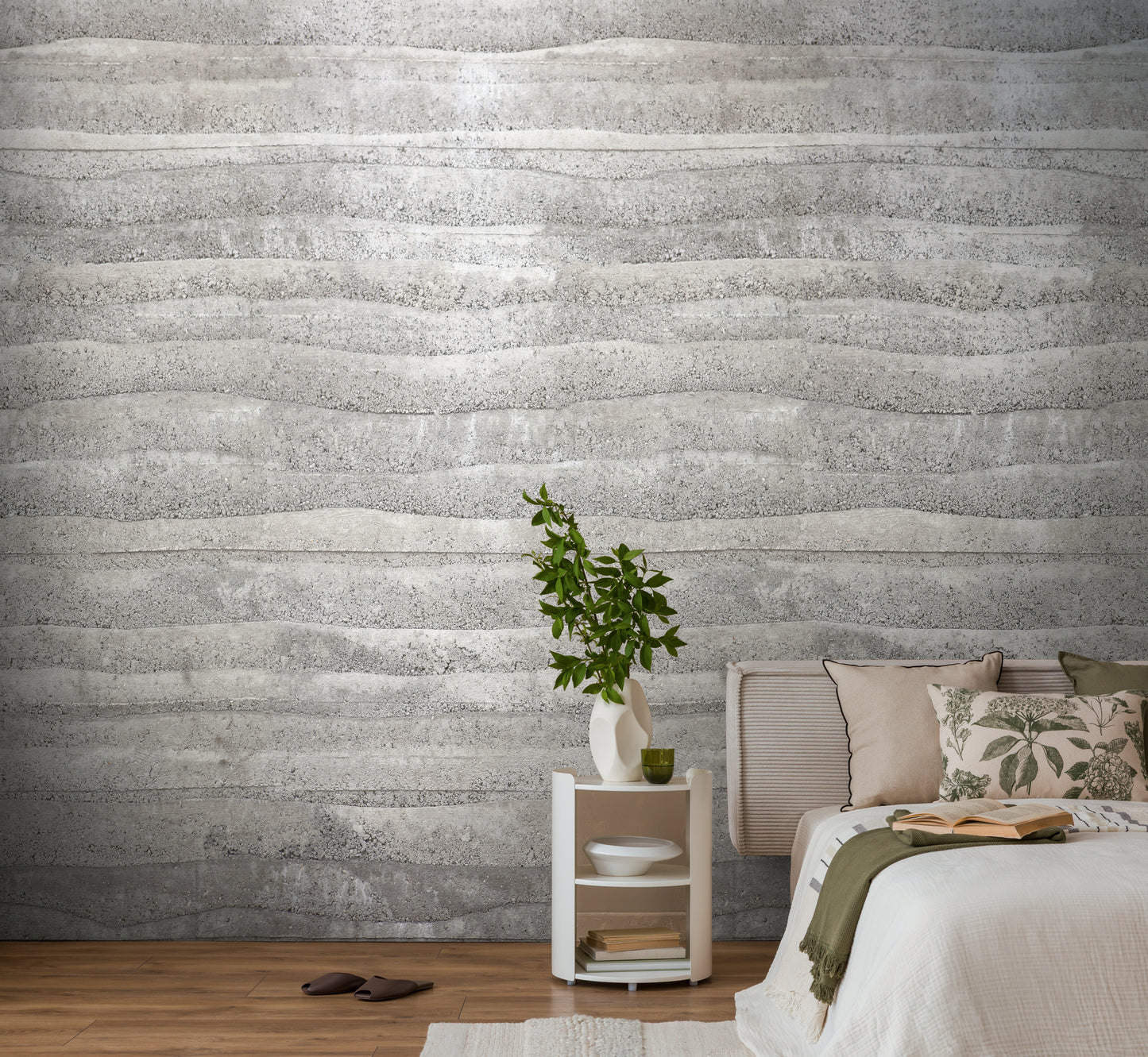 Fototapete Graue Betonwand - 1,59 m x 2,80 m