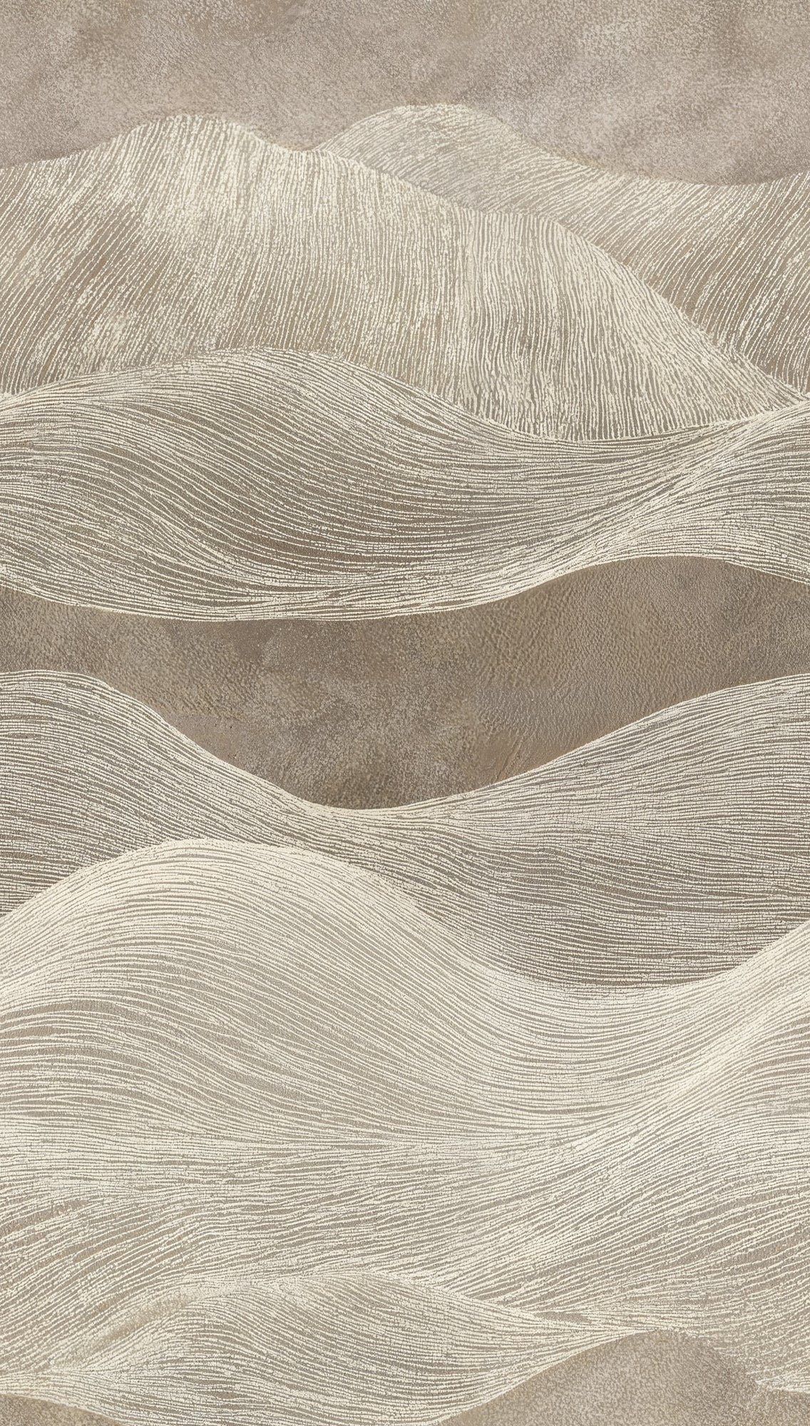 Fototapete Wellen Beige - 3,71 m x  2,80 m