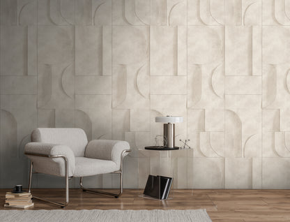 Fototapete Geometrisch Beige - 1,59 m x 2,80 m