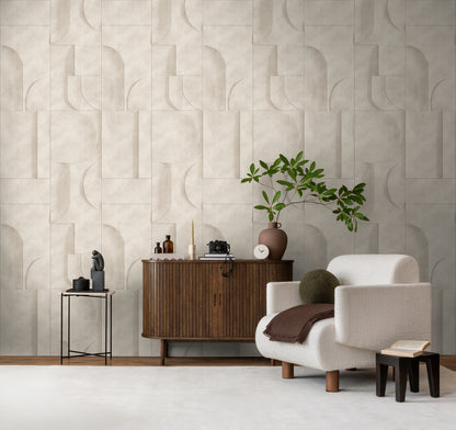 Fototapete Geometrisch Beige - 1,59 m x 2,80 m