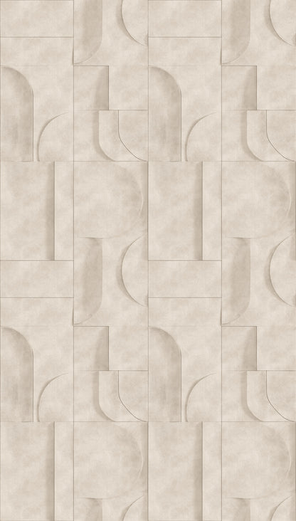 Fototapete Geometrisch Beige - 1,59 m x 2,80 m