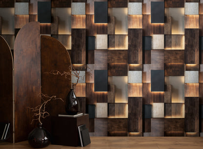 Fototapete Holz Braun - 1,59 m x 2,80 m