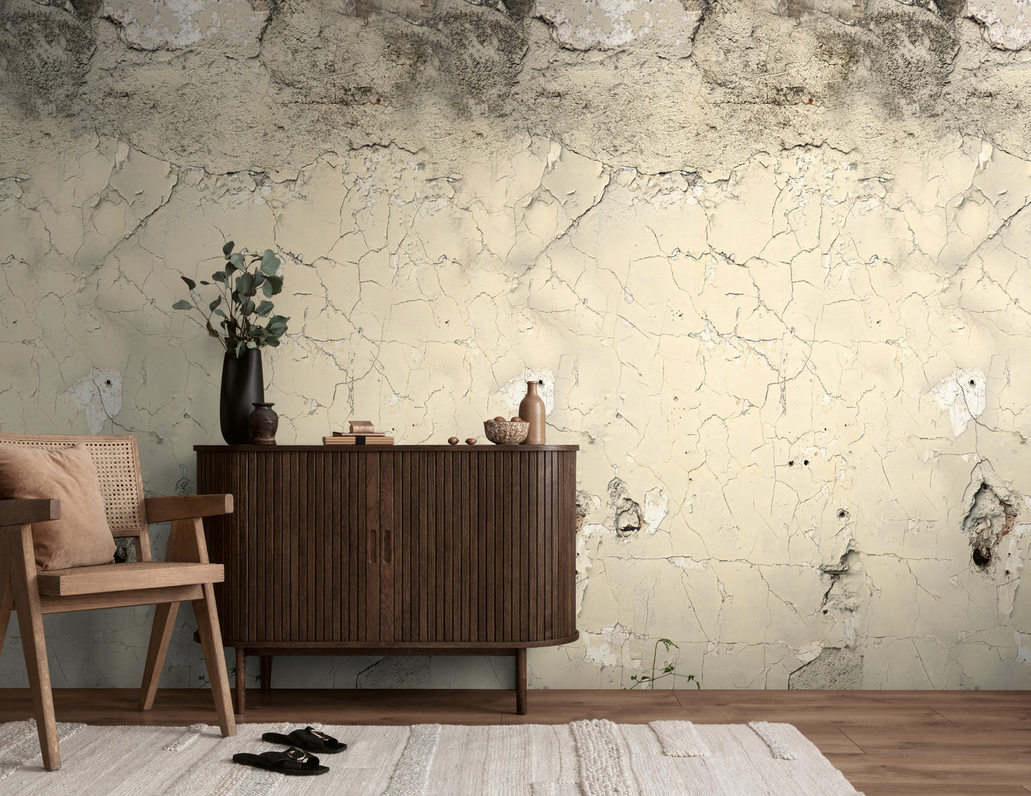 Fototapete Beton Beige - 1,59 m x 2,80 m