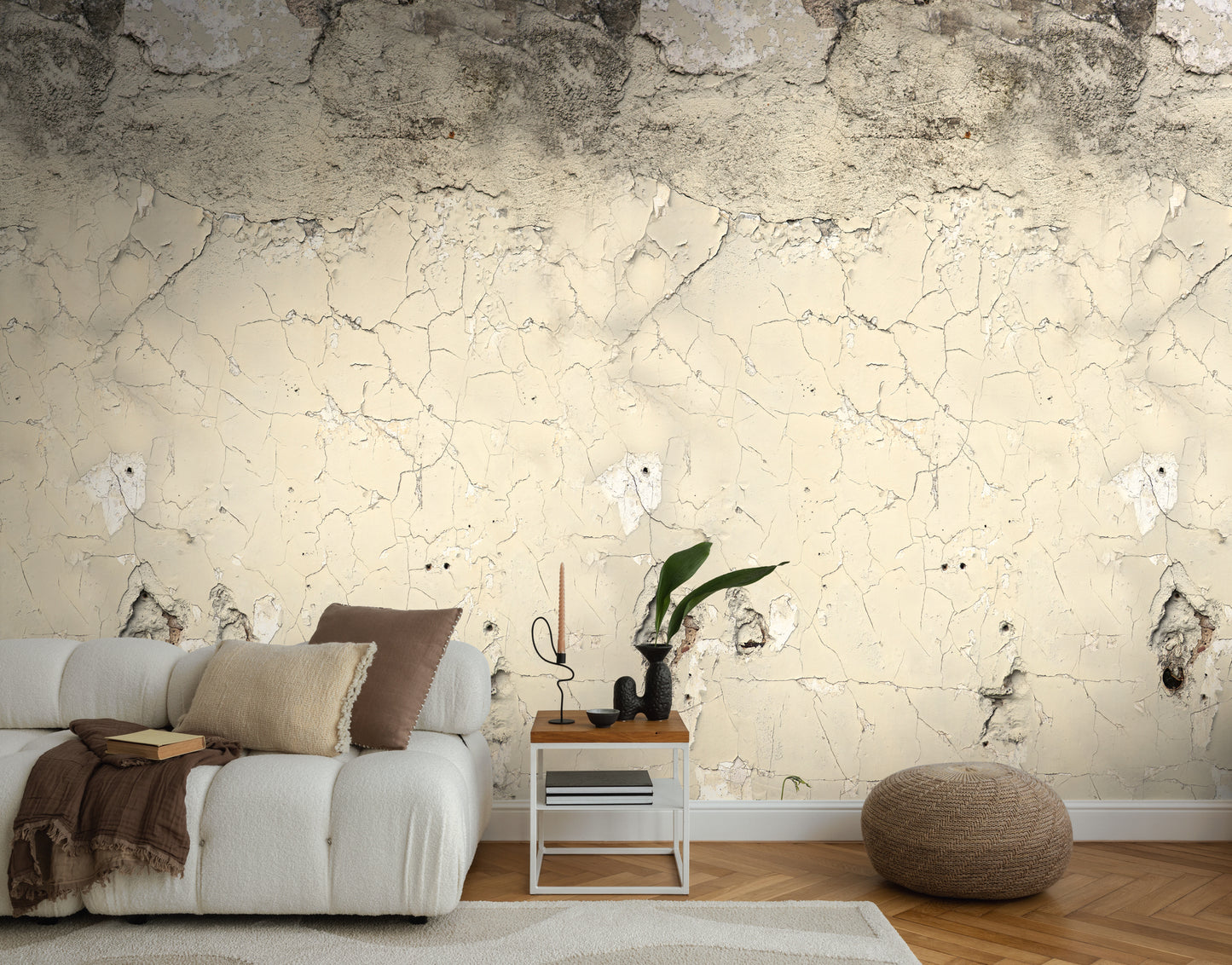 Fototapete Beton Beige - 1,59 m x 2,80 m