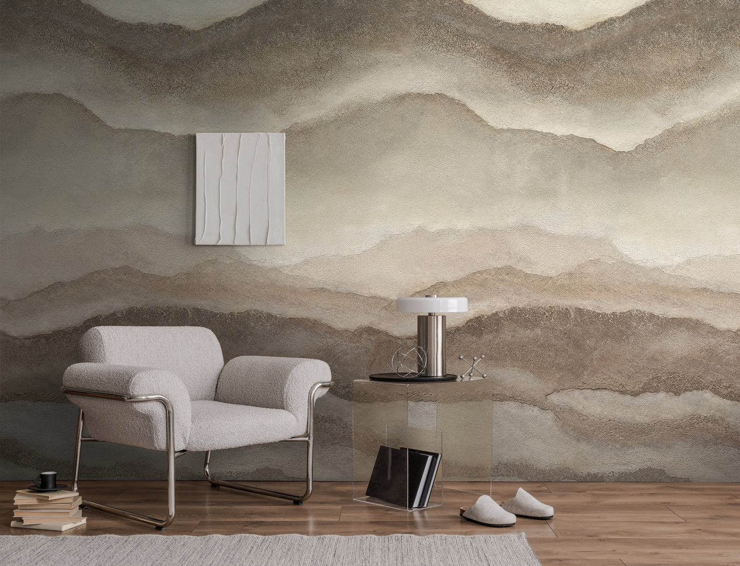 Fototapete Struktur Beige Braun - 1,59 m x 2,80 m