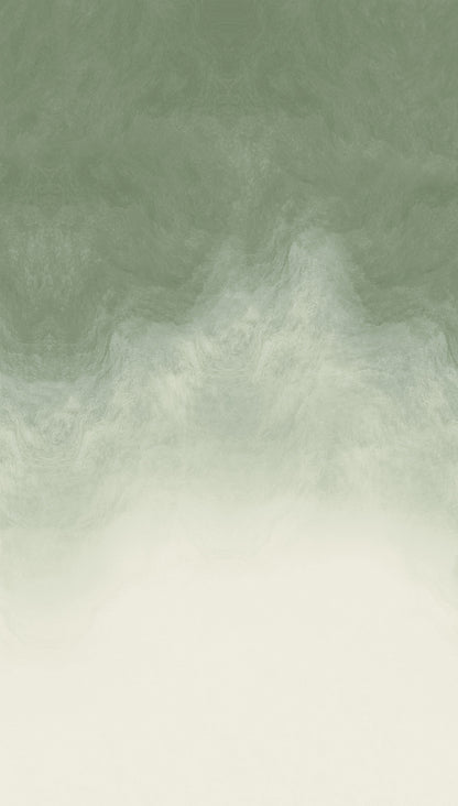 Fototapete Verlauf Grün Beige - 1,59 m x 2,80 m