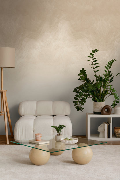 Fototapete Verlauf Beige Braun - 1,59 m x 2,80 m