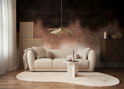 Fototapete Verlauf Dunkelbraun Beige - 1,59 m x 2,80 m