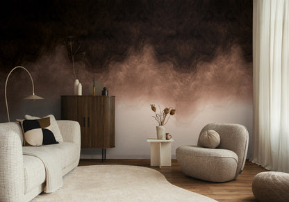 Fototapete Verlauf Dunkelbraun Beige - 1,59 m x 2,80 m