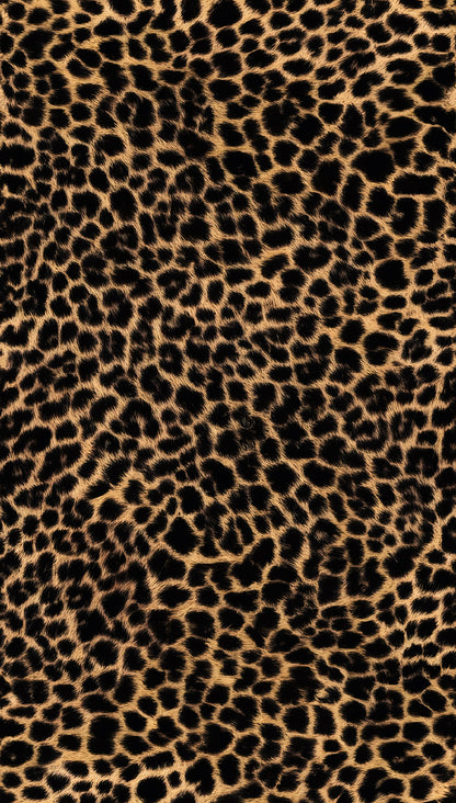 Fototapete Leopardenmuster Braun Schwarz - 1,59 m x 2,80 m