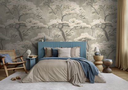 Fototapete Blütenbaum Beige - 1,59 m x 2,80 m