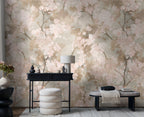 Fototapete Kirschblüten Beige Rosa - 1,59 m x 2,80 m