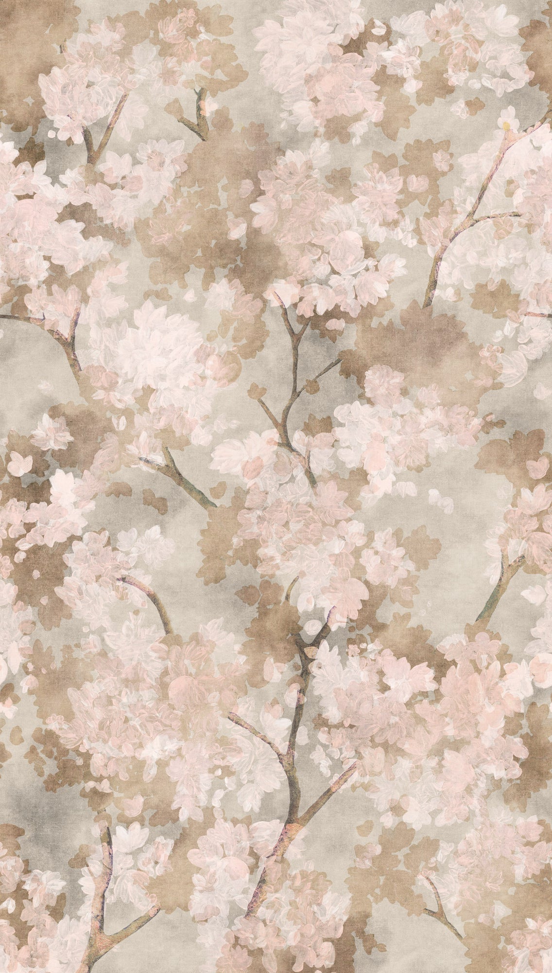 Fototapete Kirschblüten Beige Rosa - 1,59 m x 2,80 m