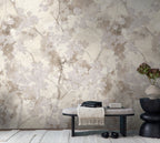 Fototapete Kirschblüten Beige Grau - 1,59 m x 2,80 m