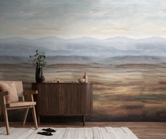Fototapete Berge Braun Grau - 1,59 m x 2,80 m