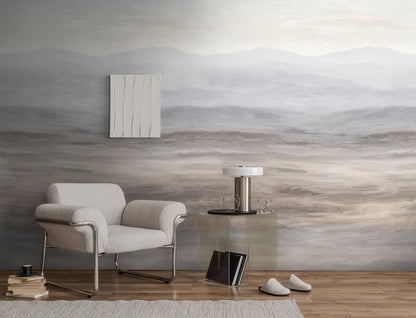 Fototapete Berge Beige Grau - 1,59 m x 2,80 m