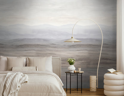 Fototapete Berge Beige Grau - 1,59 m x 2,80 m