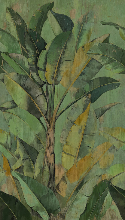 Fototapete Bananenblätter Grün - 1,59 m x 2,80 m