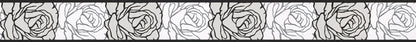 Only Borders 11 Barockbordüre selbstklebend Grau Schwarz Weiß 5 m x 0,05 m