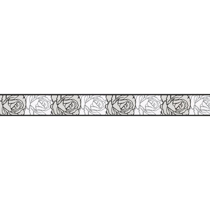 Only Borders 11 Barockbordüre selbstklebend Grau Schwarz Weiß 5 m x 0,05 m