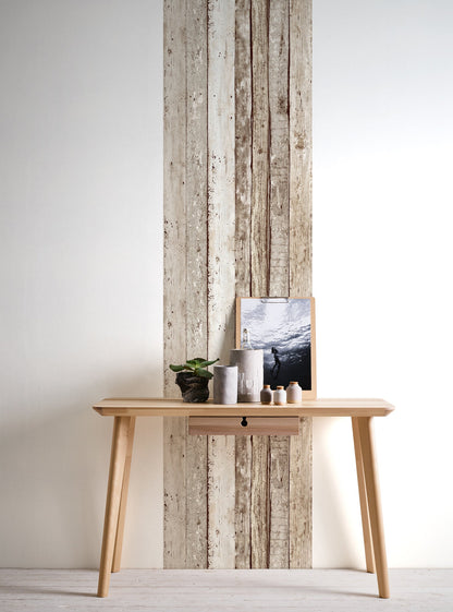 Livingwalls Pop Up Panel selbstklebend Beige Braun 2,50 m x 0,35 m