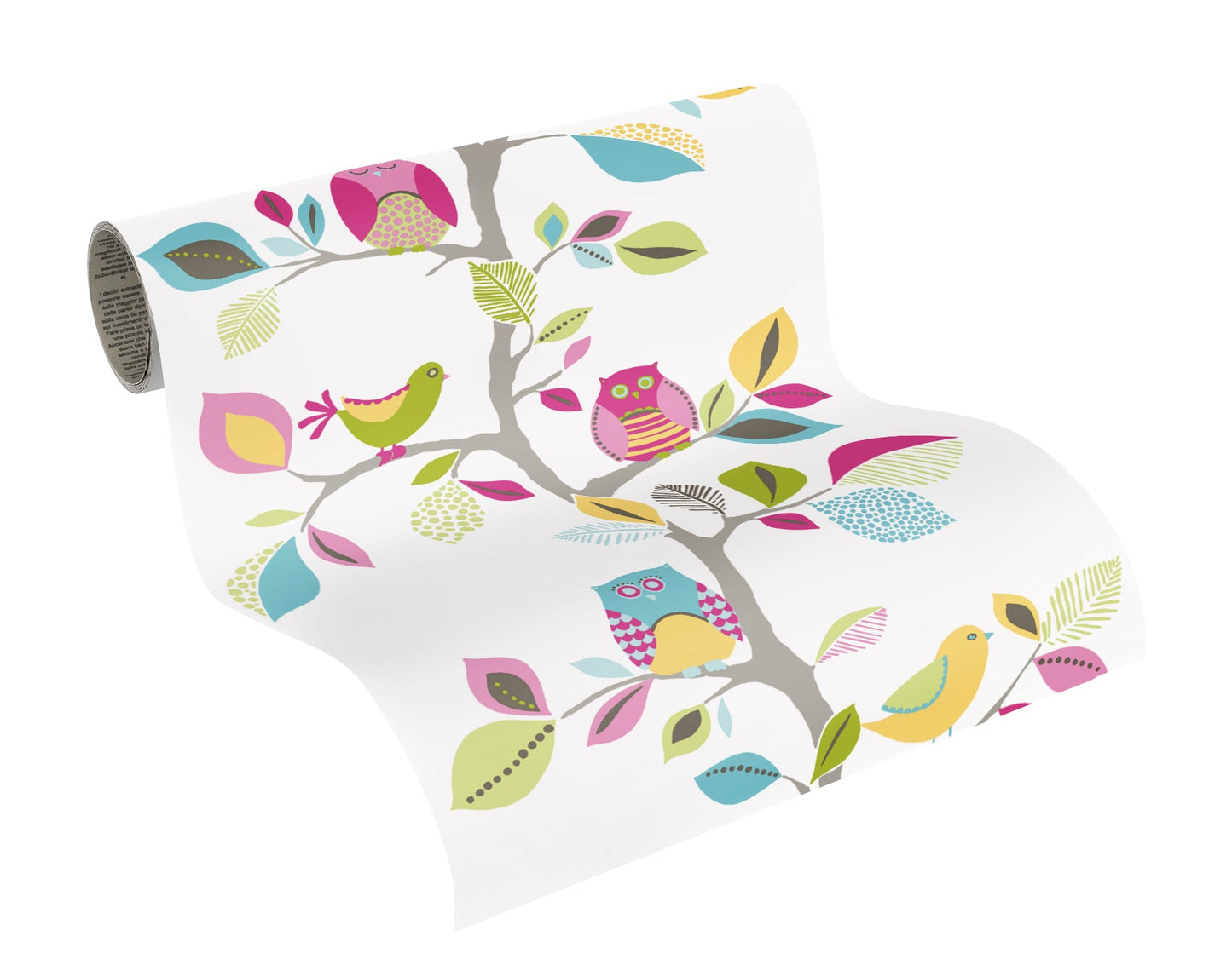 Livingwalls Pop Up Panel selbstklebend mit Tiermotiv Bunt Rosa Weiß 2,50 m x 0,35 m
