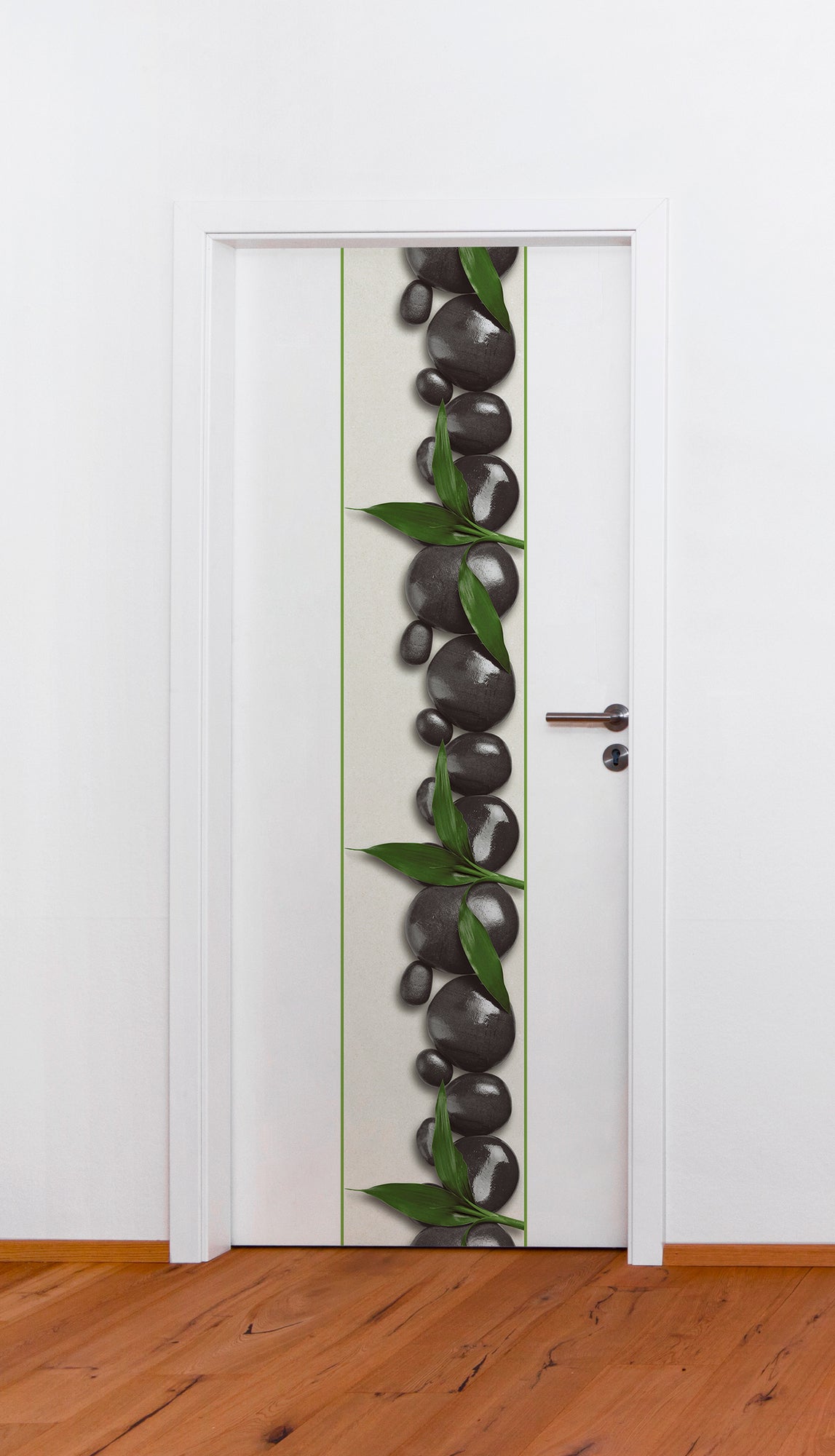 Livingwalls Pop Up Panel selbstklebend in Steinoptik Schwarz Creme Grün 2,50 m x 0,35 m