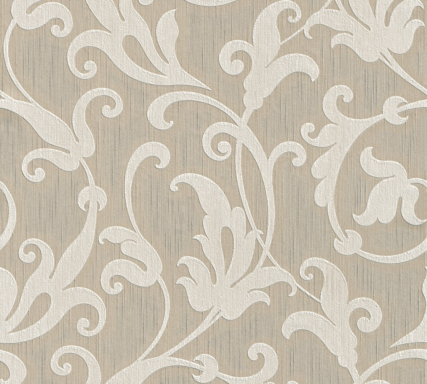 Architects Paper Tessuto Vlies-Textiltapete Beige Silber 10,05 m x 0,53 m