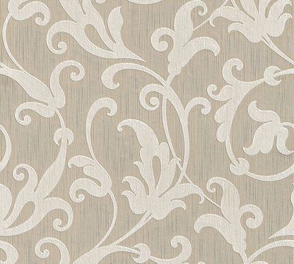 Architects Paper Tessuto Vlies-Textiltapete Beige Silber 10,05 m x 0,53 m