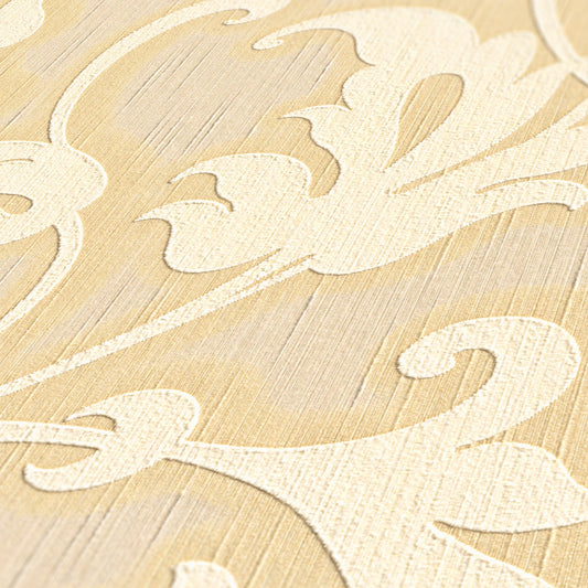 Architects Paper Tessuto Vlies-Textiltapete Gelb Gold 10,05 m x 0,53 m