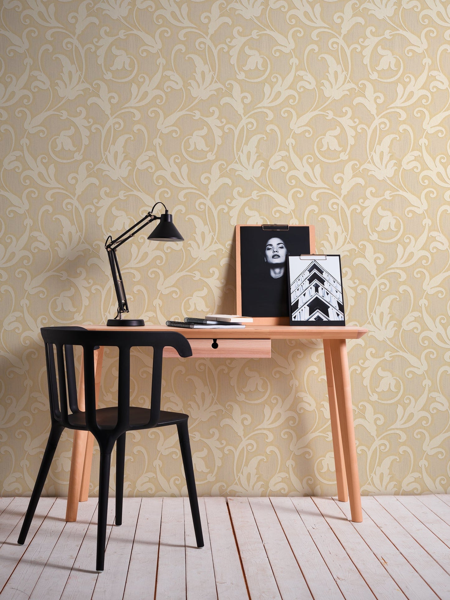 Architects Paper Tessuto Vlies-Textiltapete Gelb Gold 10,05 m x 0,53 m