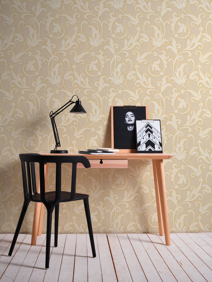 Architects Paper Tessuto Vlies-Textiltapete Gelb Gold 10,05 m x 0,53 m