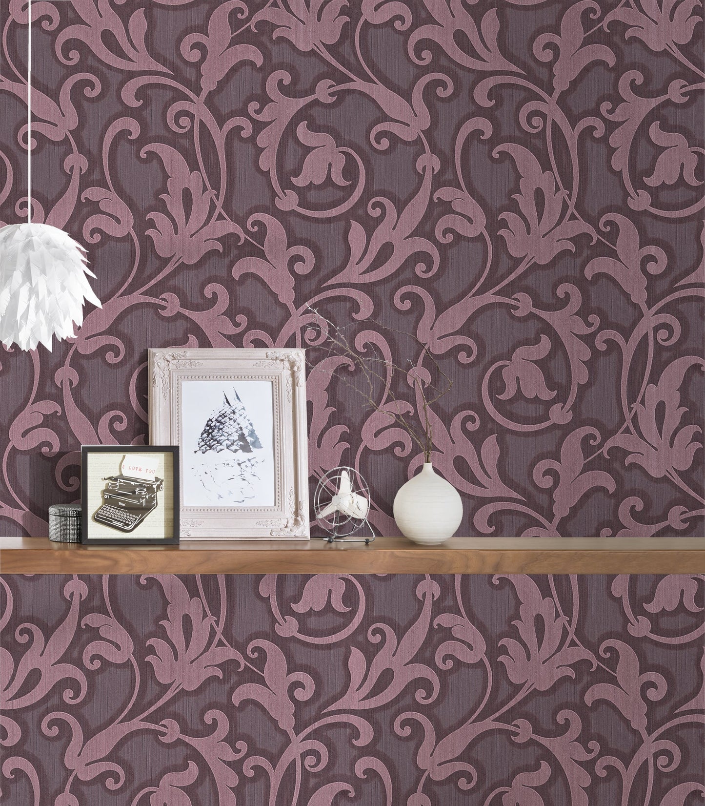 Architects Paper Tessuto Vlies-Textiltapete Lila Metallic 10,05 m x 0,53 m
