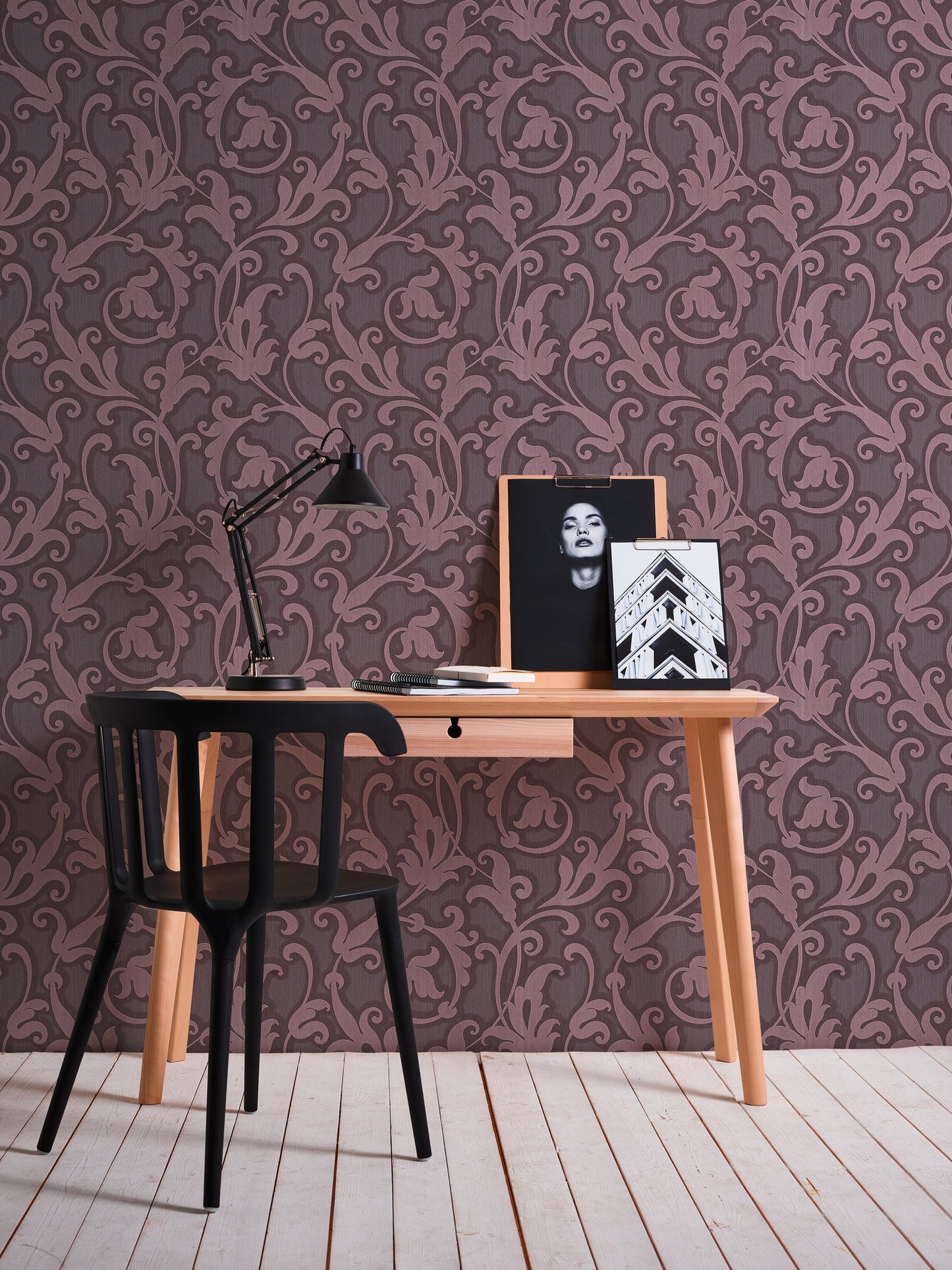 Architects Paper Tessuto Vlies-Textiltapete Lila Metallic 10,05 m x 0,53 m