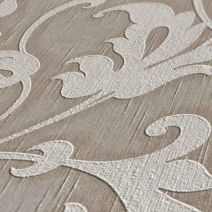 Architects Paper Tessuto Vlies-Textiltapete Grau Braun 10,05 m x 0,53 m