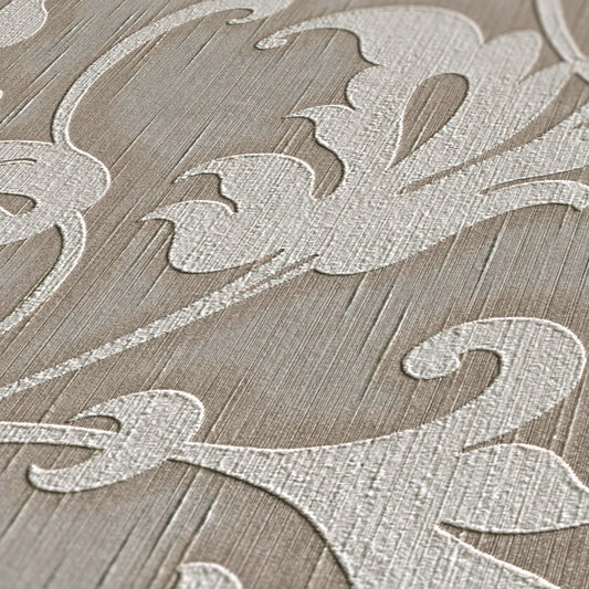 Architects Paper Tessuto Vlies-Textiltapete Grau Braun 10,05 m x 0,53 m