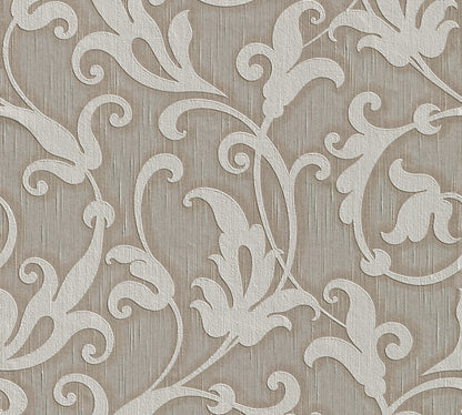 Architects Paper Tessuto Vlies-Textiltapete Grau Braun 10,05 m x 0,53 m