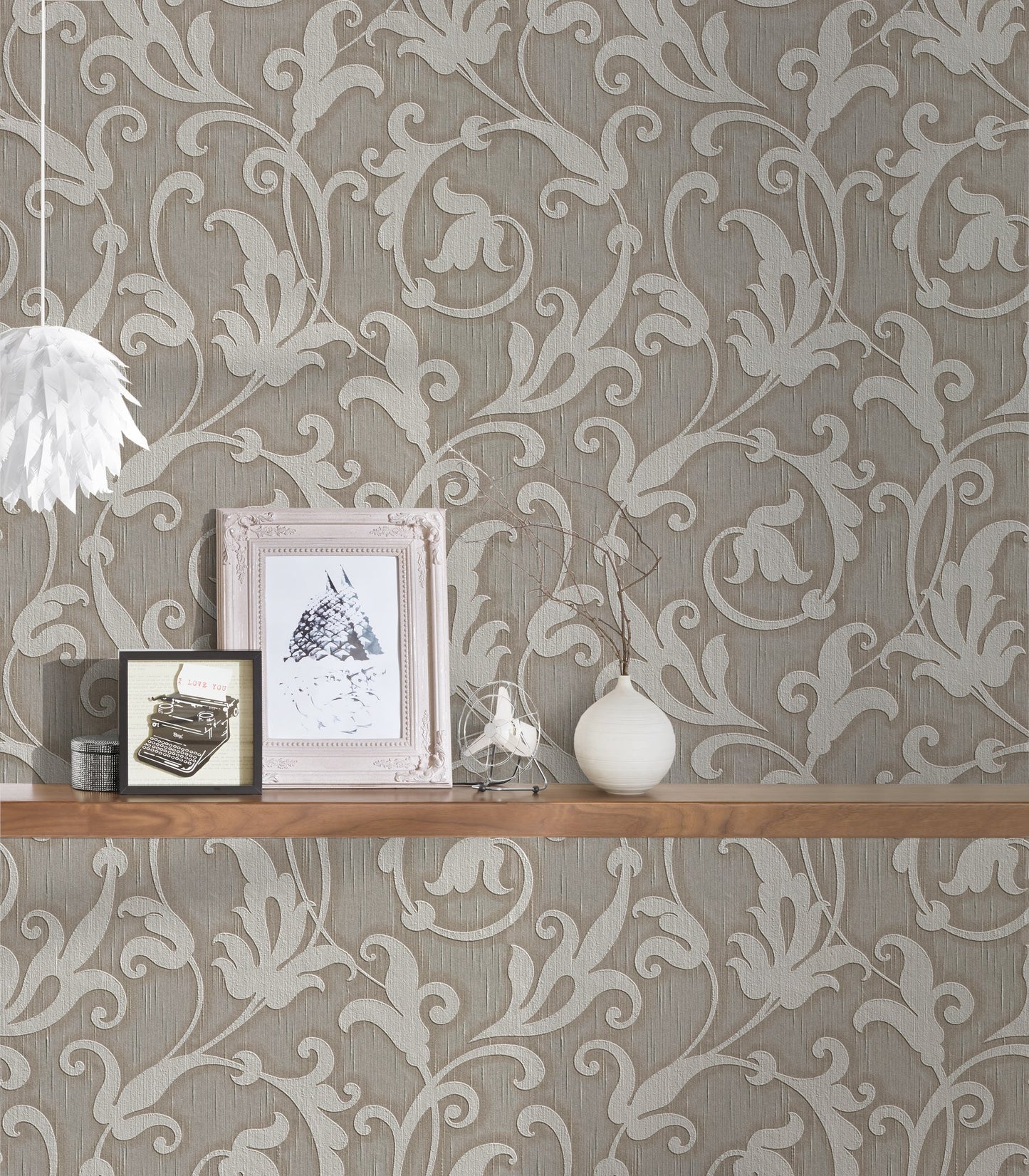 Architects Paper Tessuto Vlies-Textiltapete Grau Braun 10,05 m x 0,53 m