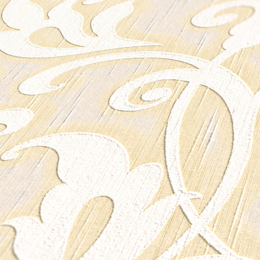 Architects Paper Tessuto Vlies-Textiltapete Creme Beige Gold 10,05 m x 0,53 m