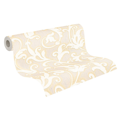 Architects Paper Tessuto Vlies-Textiltapete Creme Beige Gold 10,05 m x 0,53 m