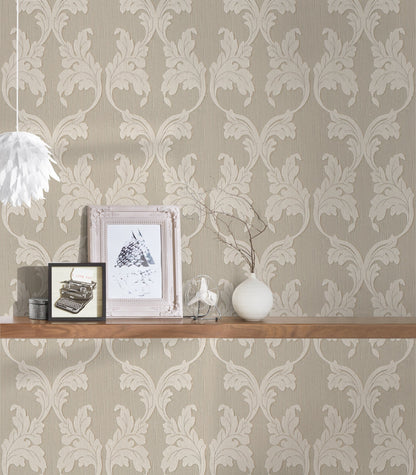 Architects Paper Tessuto Vlies-Textiltapete Beige Creme 10,05 m x 0,53 m