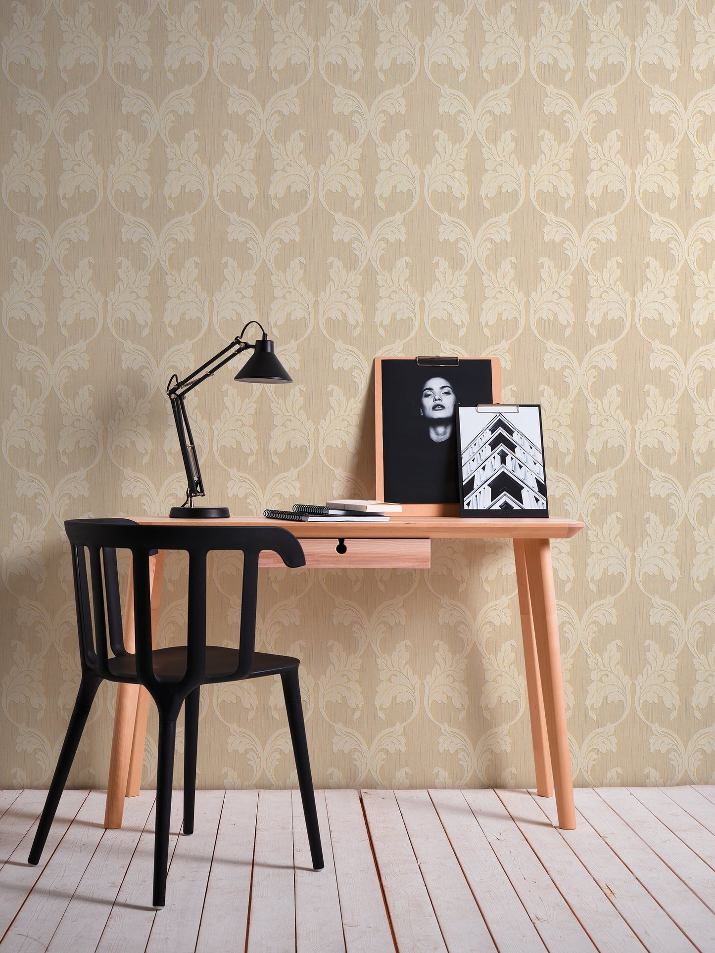 Architects Paper Tessuto Vlies-Textiltapete Beige Gelb 10,05 m x 0,53 m