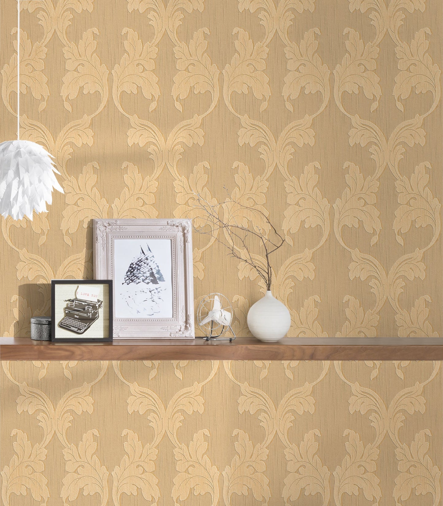 Architects Paper Tessuto Vlies-Textiltapete Orange Beige 10,05 m x 0,53 m